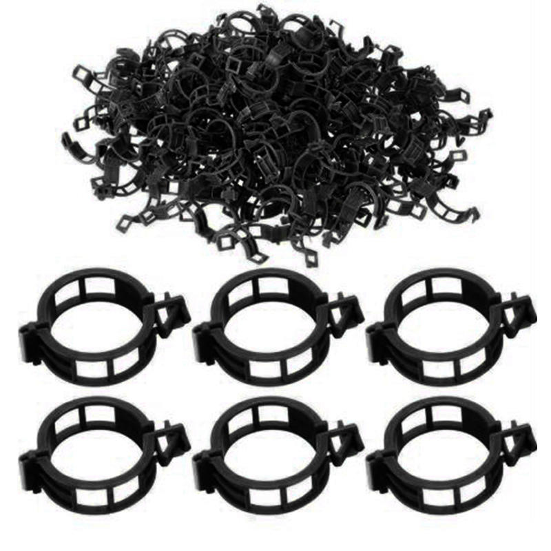 100 шт. Фиксатор для поддержки растений, Пластиковый садовый зажим для подвязки лозы для вьющихся растений, Томатов, Винограда, Держатель для стеблей растений