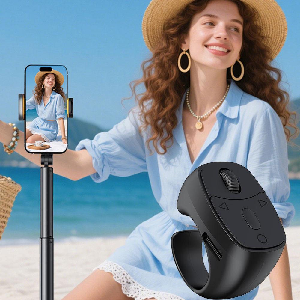 Многофункциональный Bluetooth-пульт для телефона, Беспроводное управление для фотосъемки, переключения видео, воспроизведения музыки, перелистывания страниц электронной книги