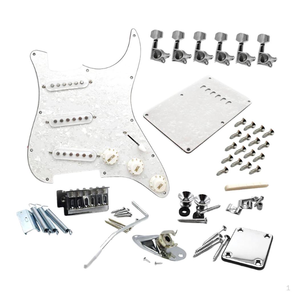 Сделай сам Электрогитара 11 отверстий Пикгард Портативный Многофункциональный Sss Пикгард Колки для