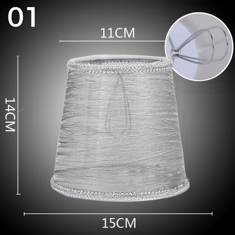 Современный абажур для потолка, прозрачный абажур из текстурированной ткани, прозрачный абажур в виде барабана, потолочный светильник, чехол для домашнего декора