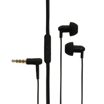 Наушники Owltech Stereo 6 мм плоские черные, совместимые с функцией Hands-free, драйвер, неспутывающийся кабель, OWL-EPMC03-BK