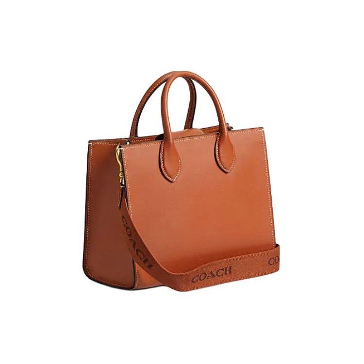 Coach Ace 26 Fashion Casual Minimalist Solid Color Leather Tote Bag Shopping Bag Shoulder Crossbody Handbag Medium Women tote CR681-B4BAR