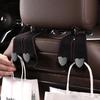 Heart Shape Metal Car Seat Headrest Hooks 2 in 1 Leather Car Seat Back Hook Purse and Bag Backpack Double Hook Car Seat Hanger