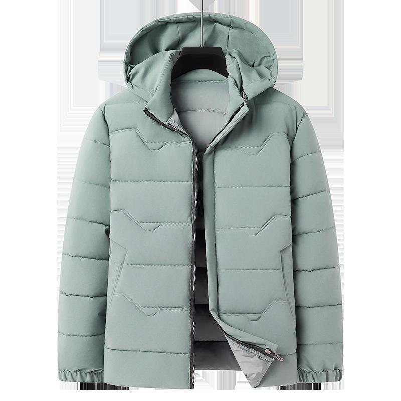 Зимняя мужская пуховая хлопковая одежда короткая теплая большого размера утолщенная средняя мужская хлопковая куртка