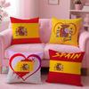 Spain ESP flag Cushion Cover EcoFriendly Odorless Healthy Pillowcase Soft  Comfortable KidSafe No Filling