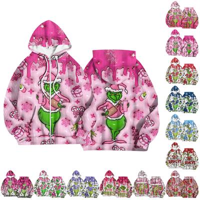 Женская модная куртка, повседневный кардиган с капюшоном и длинными рукавами с принтом, толстовки