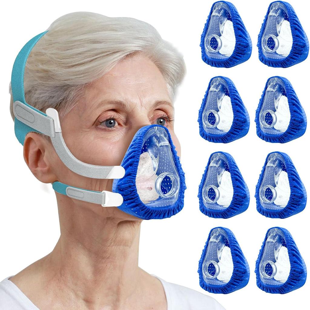 Моющийся чехол для лицевой маски CPAP Тканевые комфортные мягкие чехлы Уменьшение утечек воздуха Раздражение кожи Носовой масочный pad Вентилятор