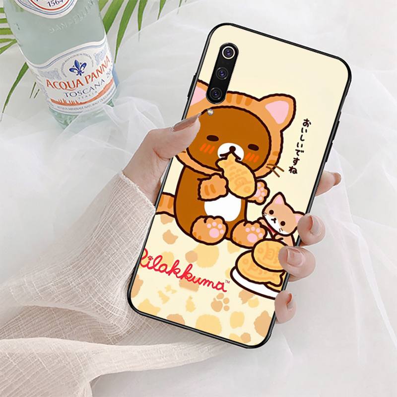 Чехол для телефона с медведем Rilakkuma для Xiaomi mi 5 6 8 9 10 lite pro SE Mix 2s 3 F1 Max2 3