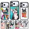 Мультяшный чехол для телефона с французским бульдогом для iPhone 17 16 15 14 13 Pro Max Задняя крышка для 12 11 Pro Coque