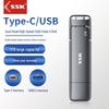 SSK Type-C ДвухИнтерфейсный USB 3.2 Внешний SSD Флеш-Накопитель