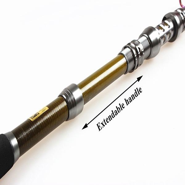 Углеродная телескопическая удочка с набором спиннинговых удочек 11BB