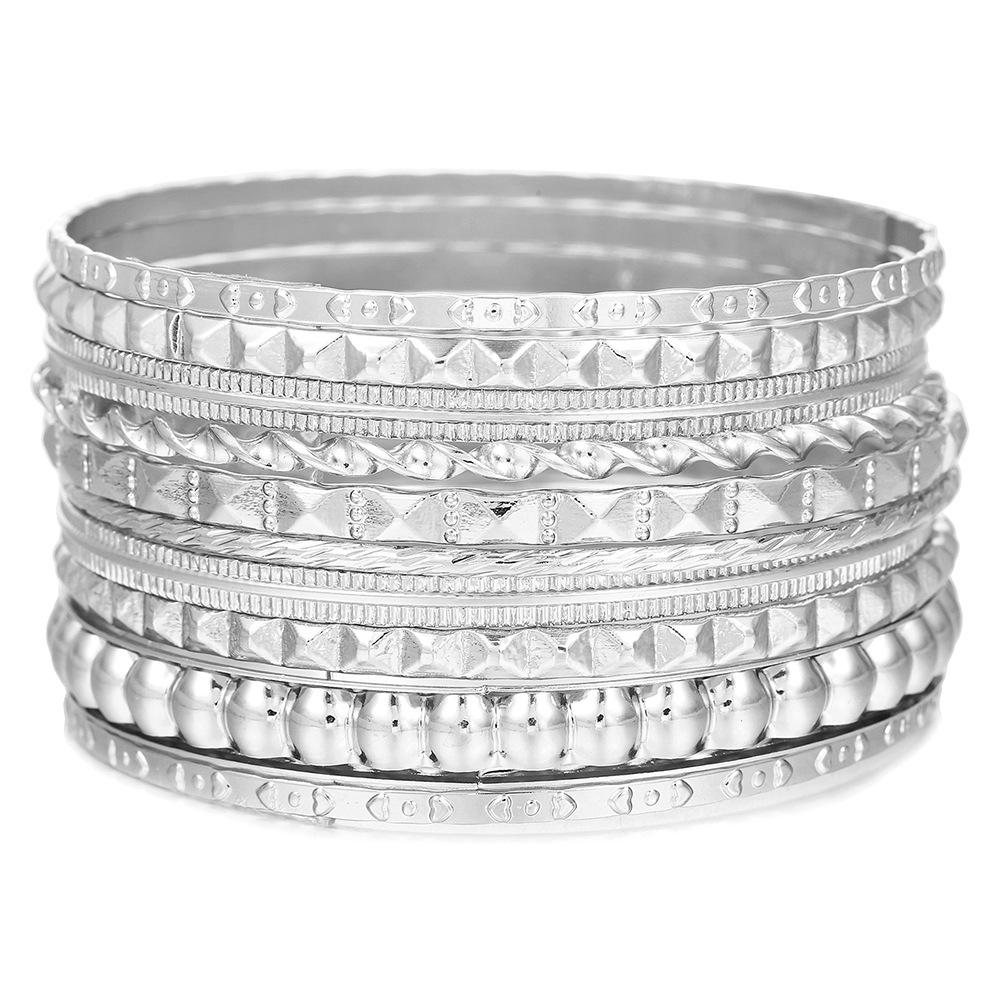 Богемный этнический набор браслетов с золотым покрытием - Ювелирные изделия в древнем западном стиле