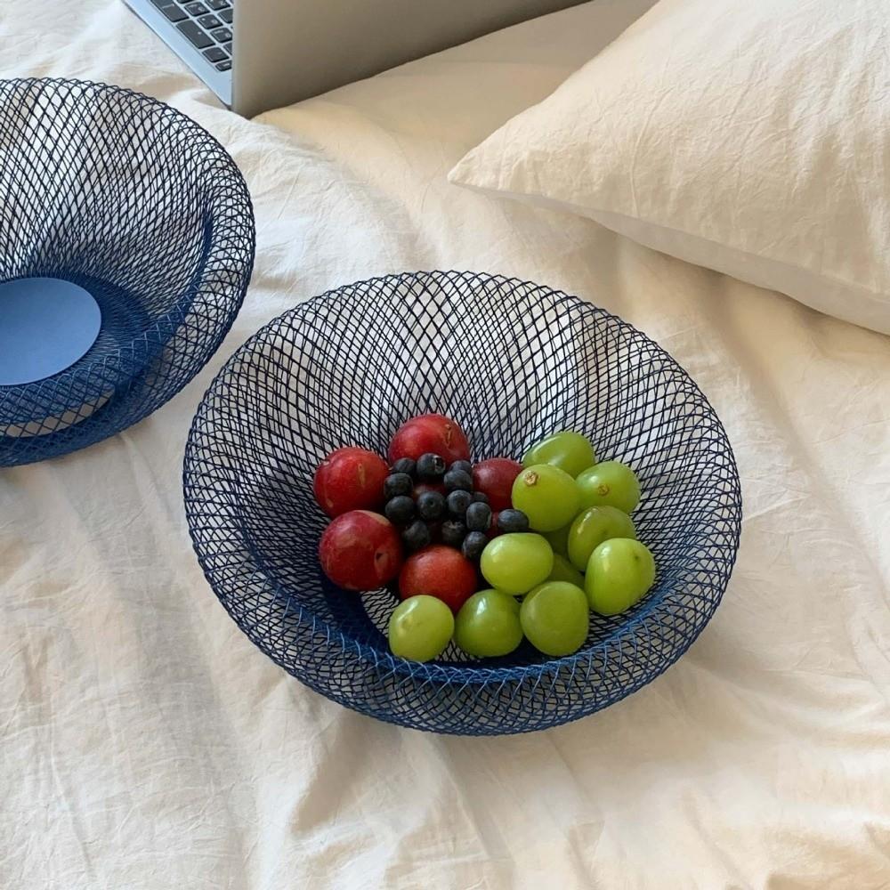 Hollow Iron Art Fruit Basket Dried Fruit Plate Fruit Vegetable Basket  Countertop