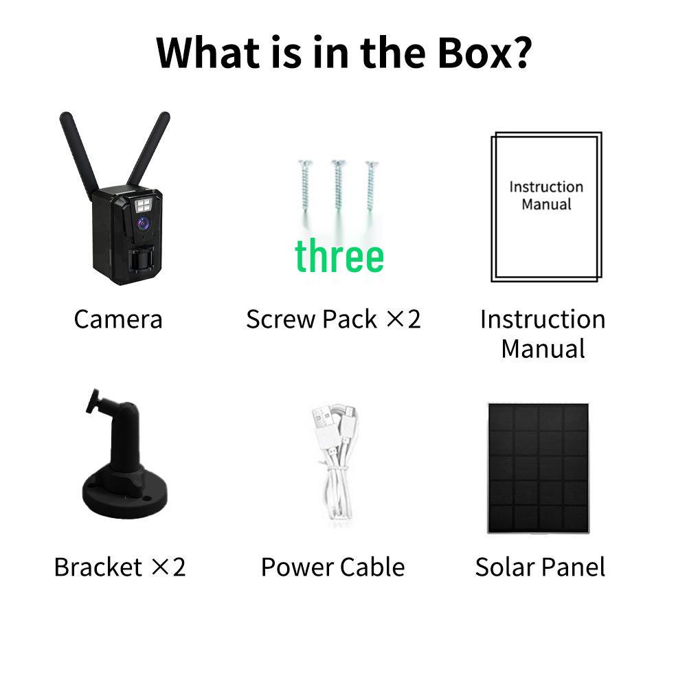 4G Уличная охотничья камера на солнечных батареях с полноцветным ночным видением