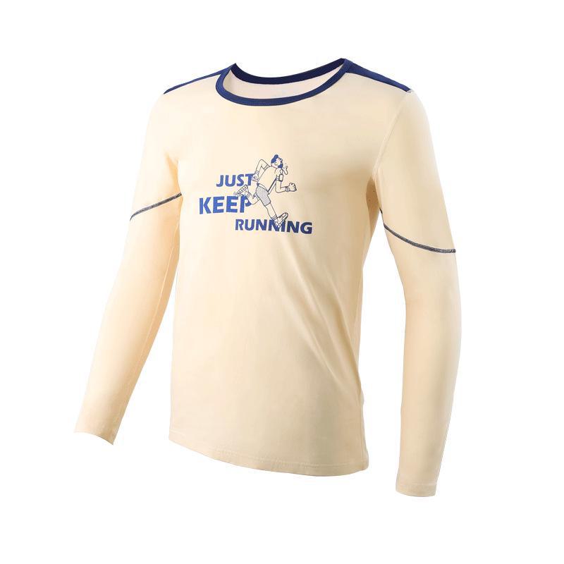 Мужской хлопковый термотоп — легкий, дышащий, с круглым вырезом, базовый вариант на осень