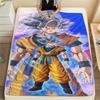 Фланелевое одеяло с принтом персонажей Dragon Ball, Высококачественное, Удобное для всех сезонов, Декор для дома, Тепло и уют, Идеально для рождественских подарков