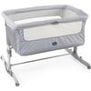 Next2Me Dream Silver Co-sleeping Cradle - - From 0 Months - Adjustable Height - Mattress Included