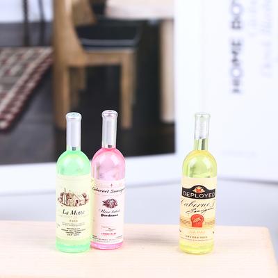 5 шт. 1:12 кукольных миниатюрных игрушек для бутылок вина, украшения кухни, гостиной, аксессуары