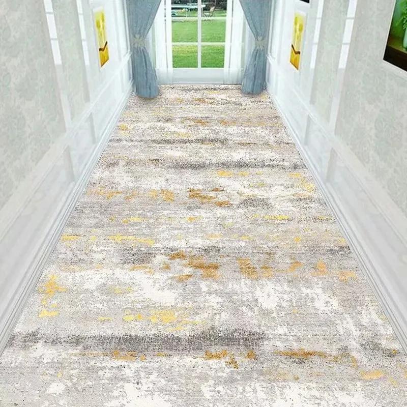 Simple Long Corridor Carpet Hotel Hallway Aisle Rug Home Office Stair Carpet Bedroom Kitchen Floor Mat Decorative Entrance