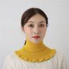 Women's Knitted Scarf Pullover: Thick, Warm, Decorative Neck Cover for Autumn and Winter.