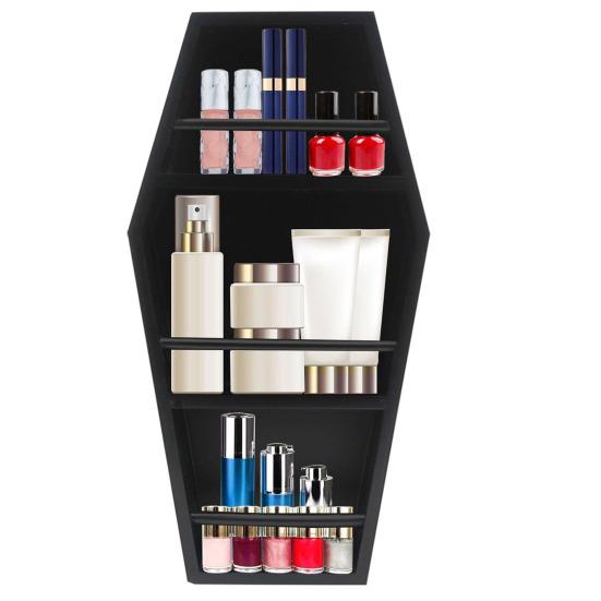 Книжная полка для хранения вещей, креативная форма, простая установка, готический стиль, многофункциональная полка для эфирных масел, настенный органайзер