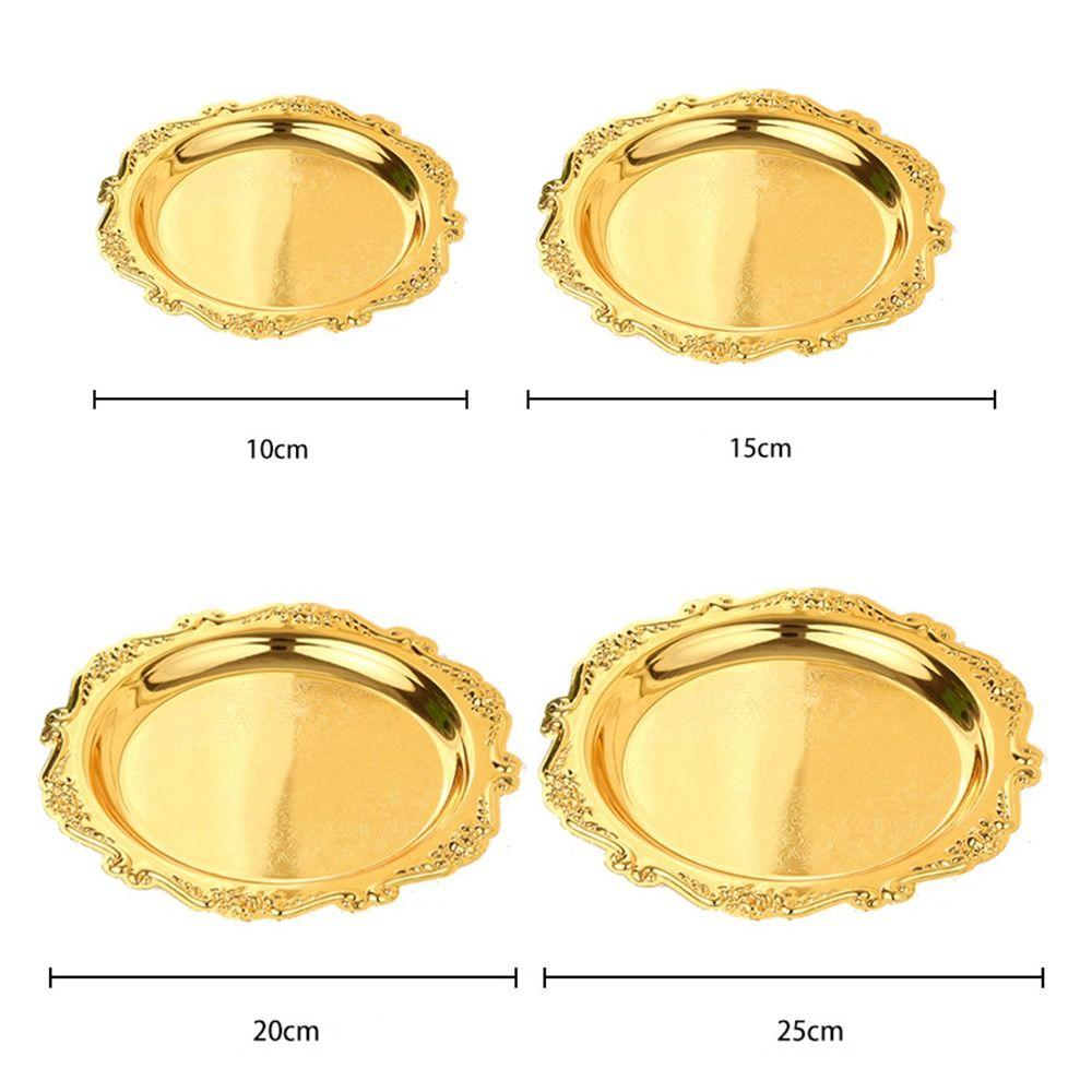 Подставка для чашки чая из железа, креативная тарелка для демонстрации, поднос для хранения косметики в европейском стиле