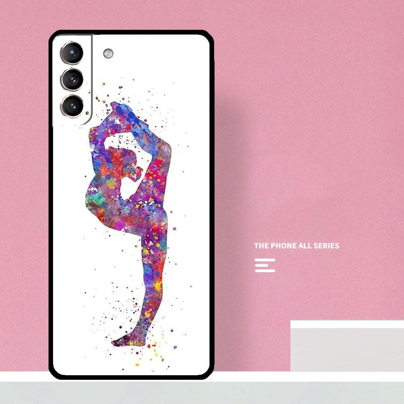 Акварельный чехол для телефона с принтом гимнастики для Samsung Galaxy S25 S26 Ultra S20 S21 S22 S23 S24 S10 Plus S25 FE Чехол Coque