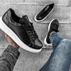 Мужская обувь Повседневная обувь Кроссовки Черно-белые мужские кроссовки 2023 Летняя повседневная обувь на шнуровке Гибкая модная прогулочная обувь средней высоты Спорт CH257