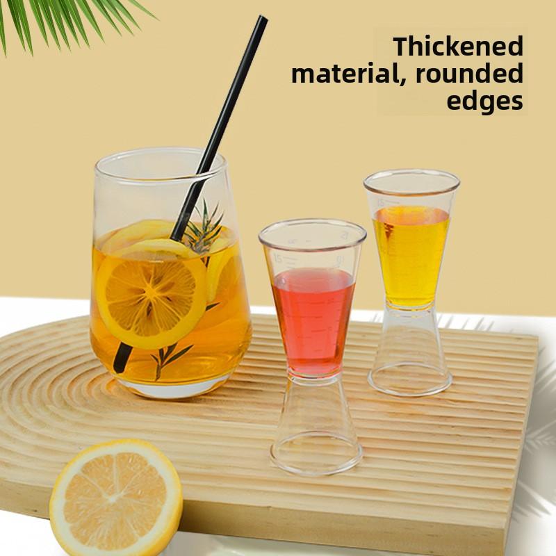 Двусторонние мерные стаканчики, инструменты для измерения вина для магазинов молочного чая, унцовые стаканчики, градуированные миллилитровые стаканчики 20-40 мл