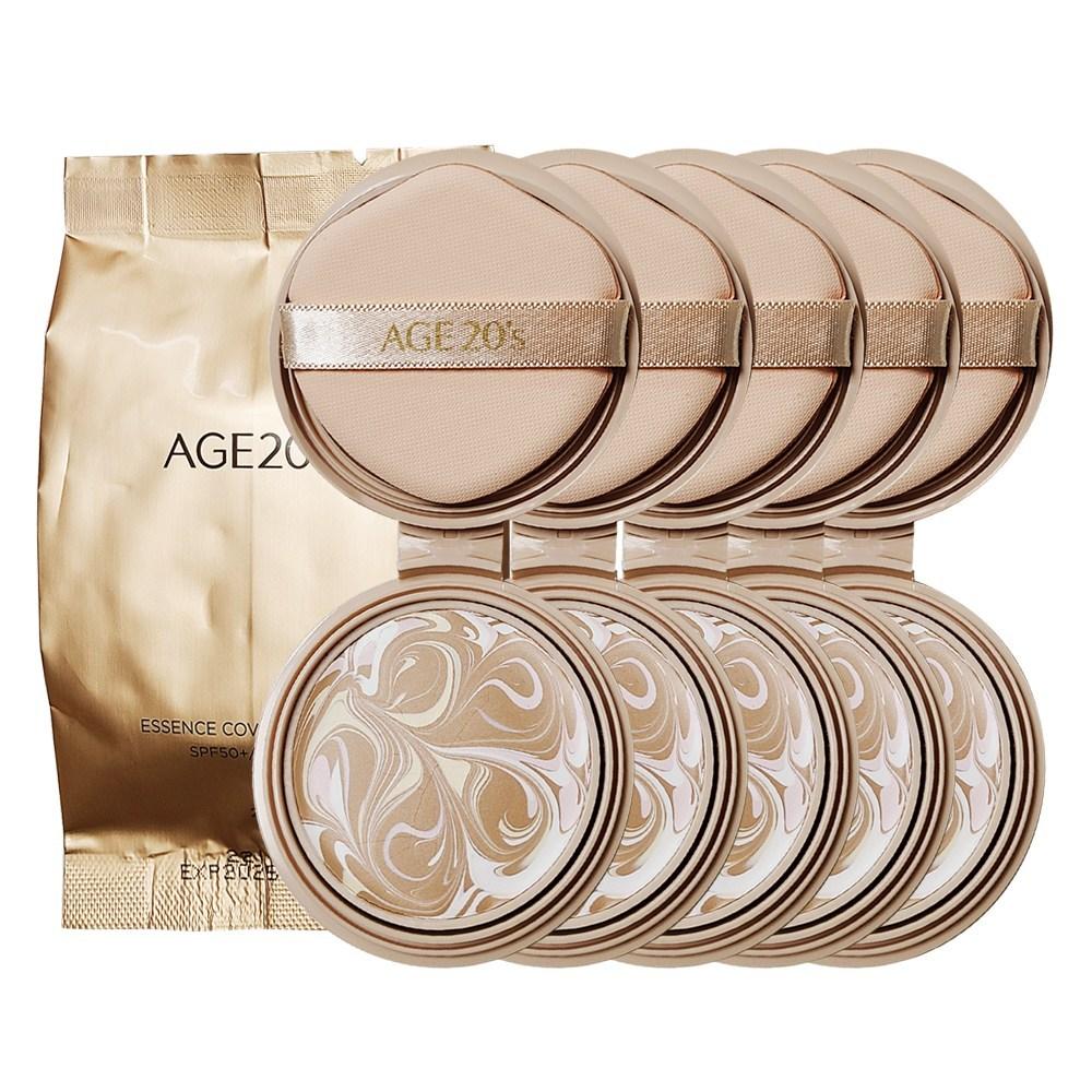 Age To Wenness Essence Cover Pact Aurora Gold Edition Refill, HG No. 23, 5 Pcs.