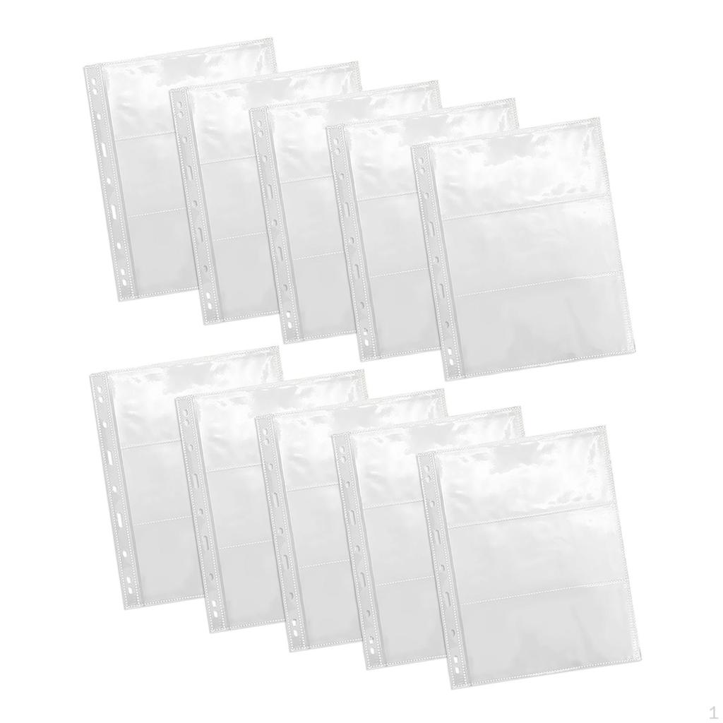 Binder Sheets for Currency Protection with Clear Sleeves