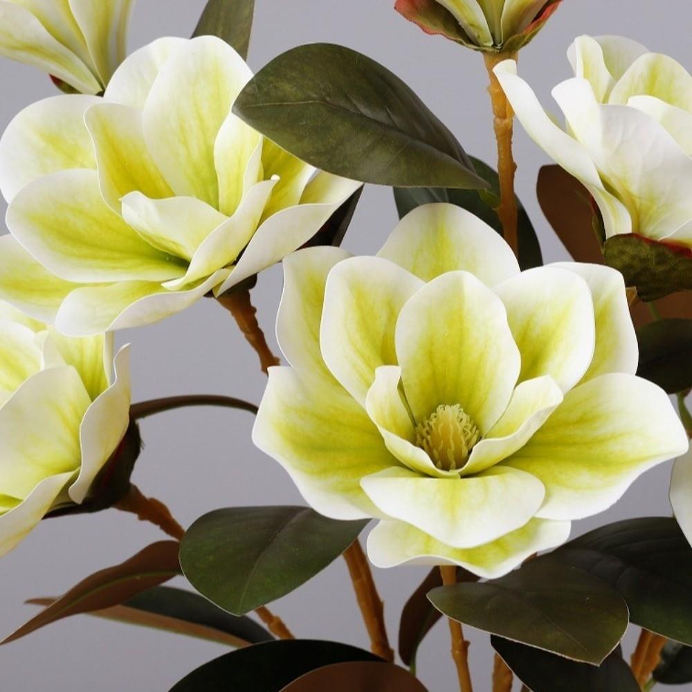 Real Touch Artificial Orchid Flower Branch Artificial Magnolia Faux Flowers Home Office Decor