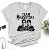 The Vampire Diaries Top Women Streetwear Japanese Summer T-shirts Female Funny Graphic Clothing