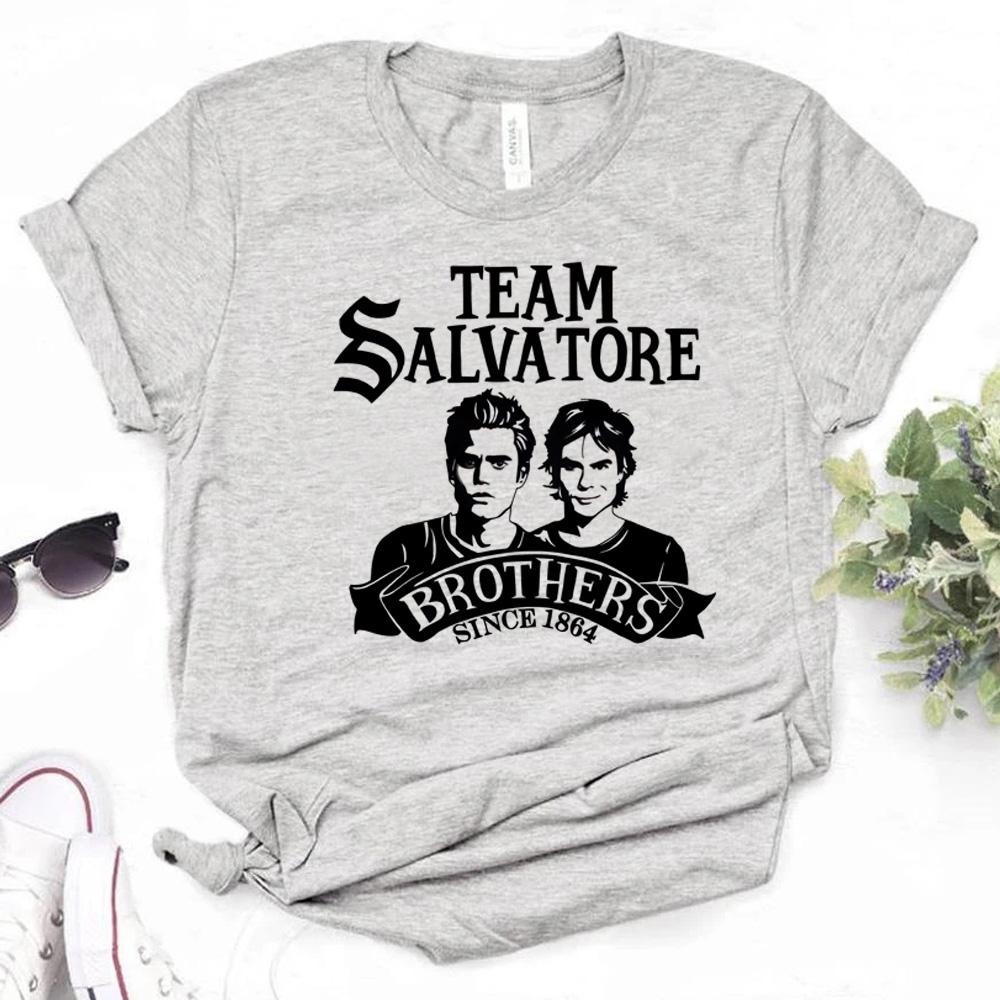 The Vampire Diaries Top Women Streetwear Japanese Summer T-shirts Female Funny Graphic Clothing