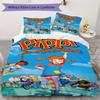 Pippi Longstocking Pattern Bedding,Quilt Set Quilt Cover Pillowcase Home Birthday Gift (1*duvet cover+2*pillowcase,without core)XSJT0917441