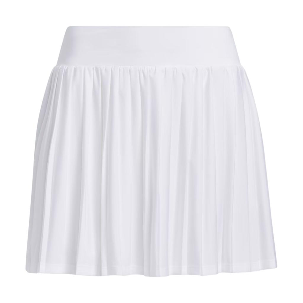 Adidas Solid Color Pleated Golf Skirt Comfortable Casual Women Skirts White HS8951
