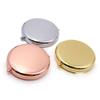 Double-sided Mirror Gold 65mm Flat Folding Portable Metal Makeup Mirror Creative Gifts
