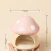 Cute Ceramic Mushroom House Pet Items Hamster Cage Small Pet Bowl For Rabbit Ferret Rat Chinchilla Hedgehog Pet Products