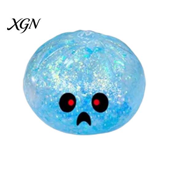 Soft TPR Decompression Cake Halloween Bun Squeeze Stress Ball, Slow Rising Toy with Steamer, Creative Gifts for Sensory Fidget Cute Ghost Faces,