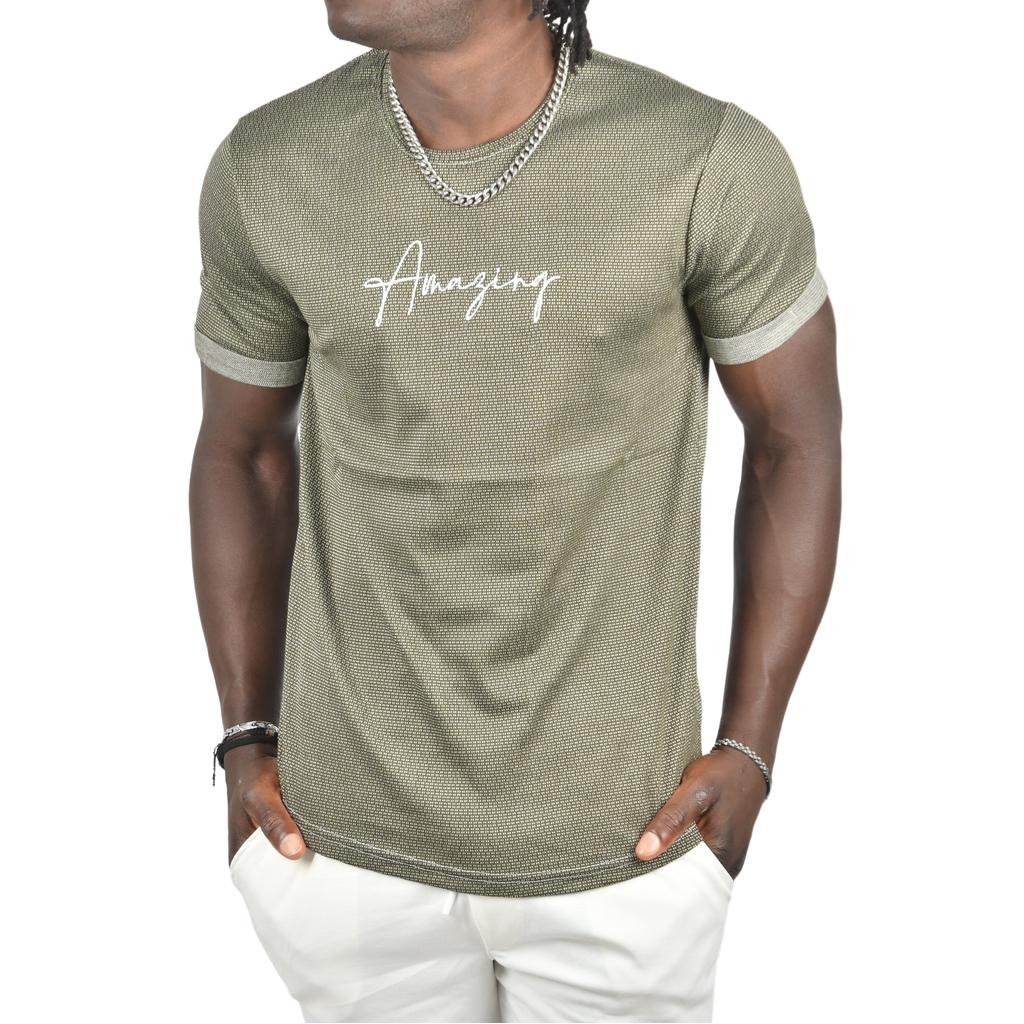 Футболка узкого кроя с двойными рукавами и надписью DeepSEA с рисунком спереди 2403213