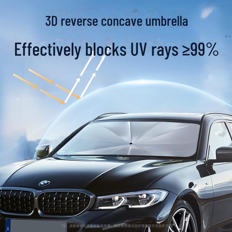 Солнцезащитный козырек для автомобиля с защитой от ультрафиолета и теплоизоляцией - удобный для хранения чехол на лобовое стекло