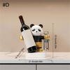 Panda Wine Rack Cute Animal Wine Stand Enhances Homes Aesthetic As Functional Decors Counter top Wine Display