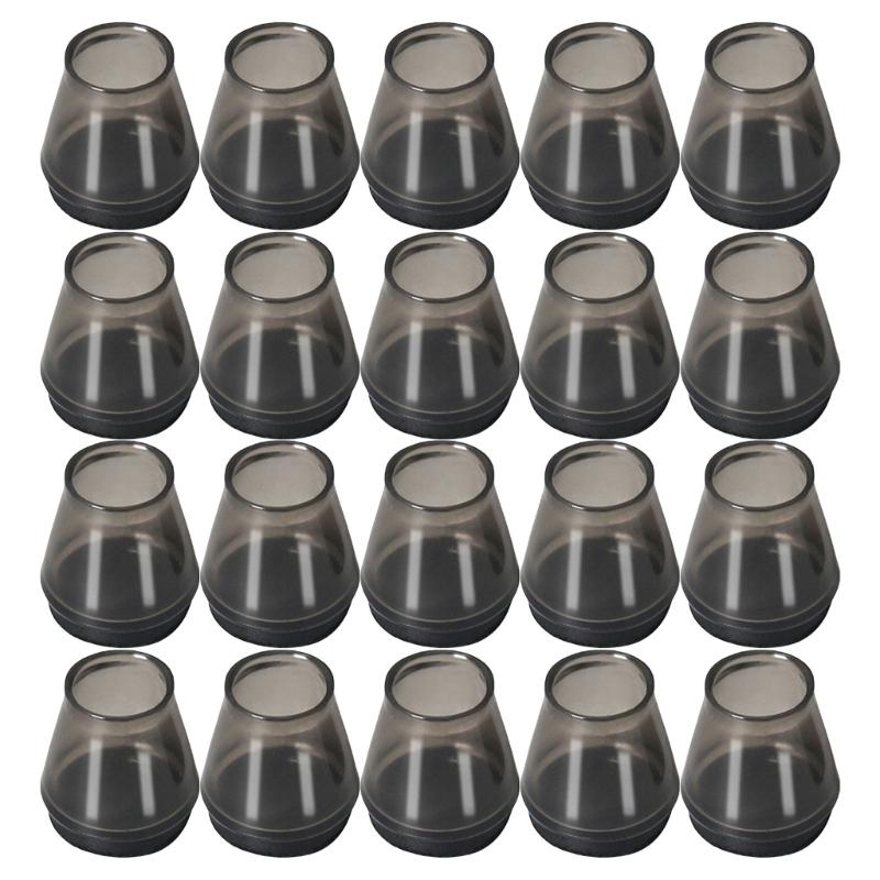 20pcs Furniture Feet Covers Noise Reducing Chair Socks Protective Chair Leg Tips Not Slip Glides Set for Wood Floor