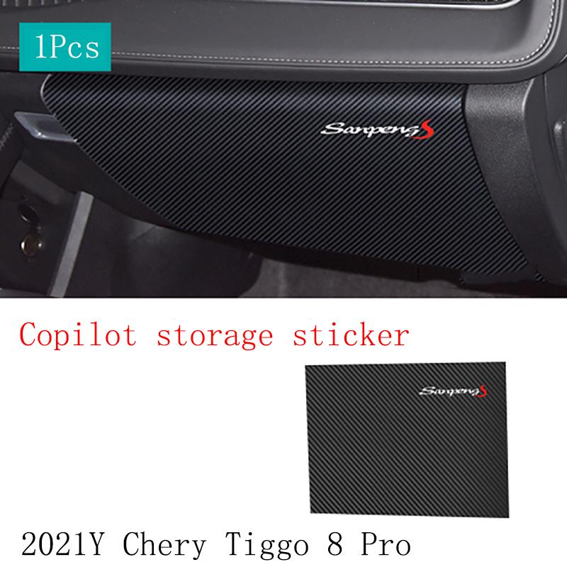Chery Tiggo 8 Pro Car Interior Sticker Film Central Control Carbon Fiber Pattern Modified Auto