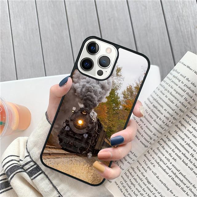 Винтажный Паровозик Железная Дорога Ракушка Чехол Для iPhone 17 Air 15 16 14 13 12 Pro Max 11 Pro Max Plus Чехол для Телефона