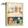 October Celebration Gift Halloween Advent Calendar 2026, 24 Day Surprise Countdown with Horror Game Fan Acrylic Animal Ornaments, Collectible Figures