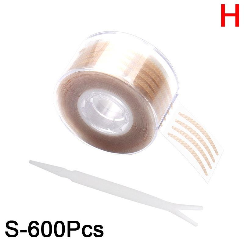 600 шт./рулон, дышащая кружевная лента для век, невидимая односторонняя наклейка для двойного века, украшение для больших глаз