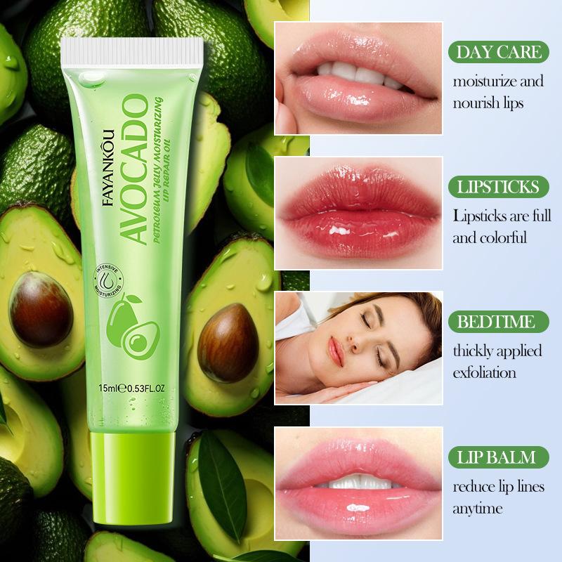Увлажняющее масло для губ Avocado Vaseline, идеальный подарок для сухой осени и зимы