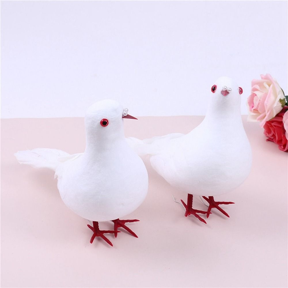 Spread Wings Peace Dove Bird Simulation Dove Creative White Pigeon  Garden