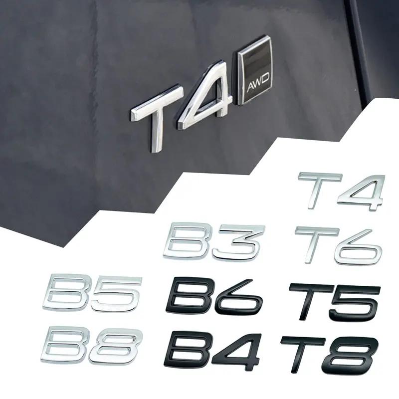 Эмблема T4 T5 T6 T8 AWD Наклейка на бампер багажника автомобиля Для Volvo D2 D3 D4 D5 D6 D7 D8 V40 V60 XC40 XC60 XC90 C30 S60L S80L Аксессуары